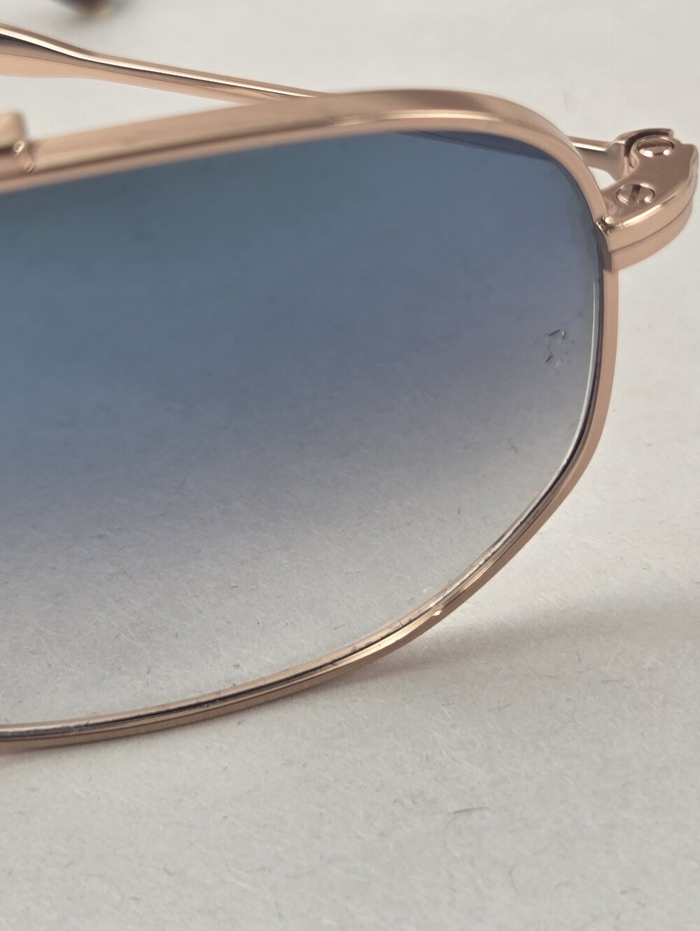 Ray-Ban Sunglasses RB3707 9202/3F Rose Gold Blue Gradient Lenses 54-20-140 - Picture 4 of 15